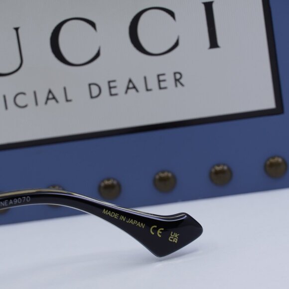 Final Price! Gucci GG1554O 001 Shiny Black Eyeglasses 49mm - Picture 9 of 11